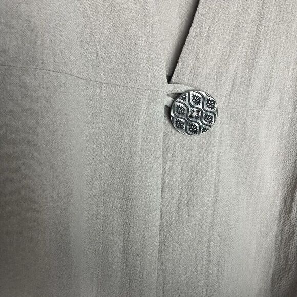 NEW Soft Surroundings Jacket Womens XL Beige Kimono Cardigan Kaftan Blaz… - Picture 3 of 10
